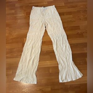 Zara Beige Textured Pants